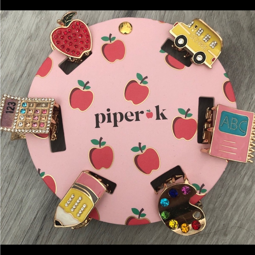 Piper K School Themed Hair Claws